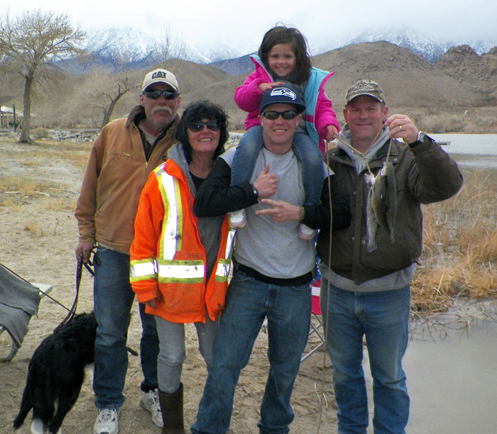 Jayden Kennedy from Palmdale with dad Jared, grandpa Scott, Aunt & Uncle Tony and Caroline (Custom)