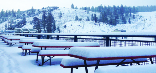 Snow accumulation at June Meadows Chalet after the Dec. 2 storm. The Mountain eagerly awaits this weekend’s storm, with opening day scheduled for Dec. 13. Photo courtesy: Abigail Ross.