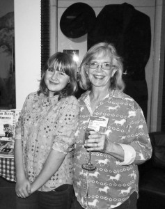 Lone Pine student Aubrey Hart with mom. Photo courtesy: James.