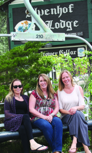 Donna Richards, Susi Bains and Heather Schaubmayer. Photo courtesy: Lunch.